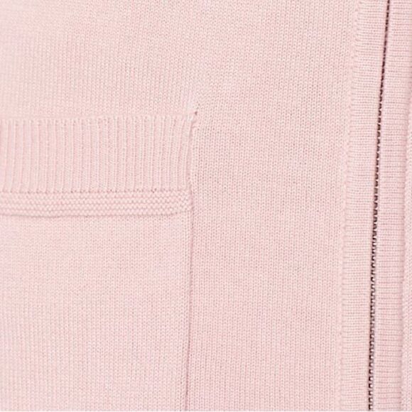 Isaac Mizrahi Live! Zip Front Collared Sweater Cardigan - Picture 5 of 7